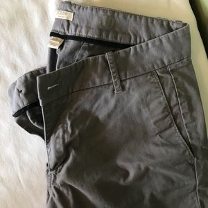 Grey J Crew Frankie Chinos